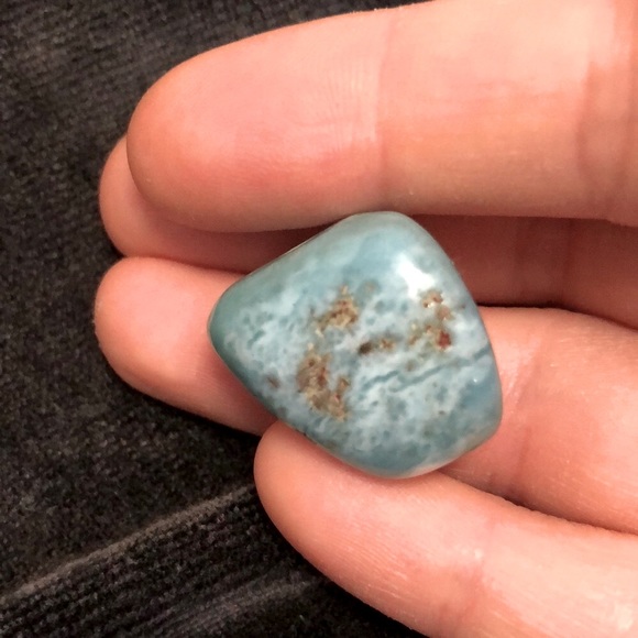 Deep Blue Larimar Pendant - Picture 2 of 4